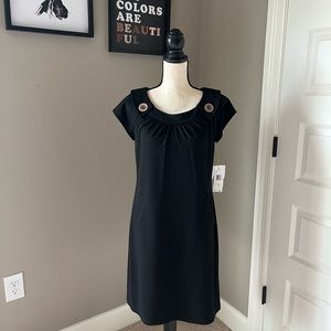 Evan Picone black dress size 4 NWT